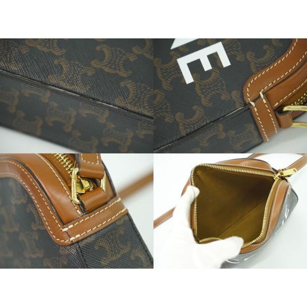 Authentic Celine Triomphe Small Shoulder Bag Poch… - image 7